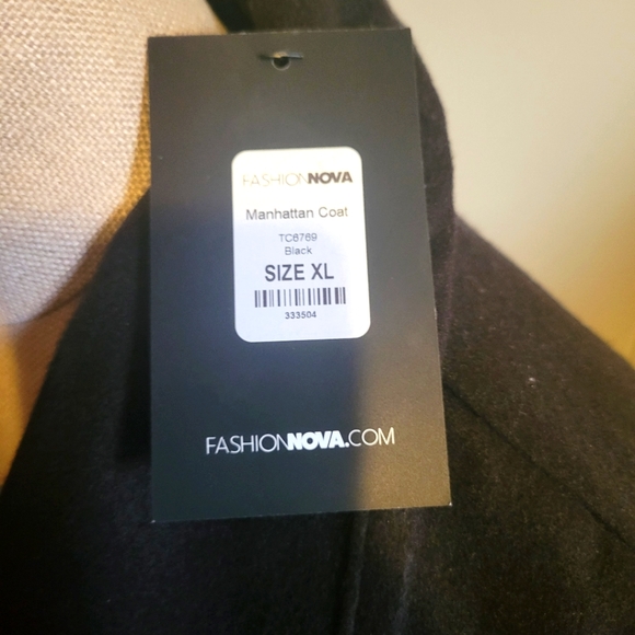 Fashion Nova Wrap Coat - Picture 3 of 6